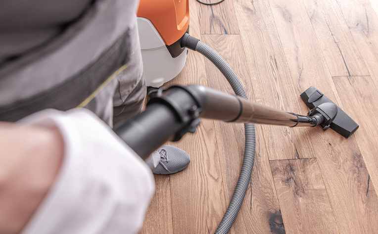 vacuuming brand new hardwood floors